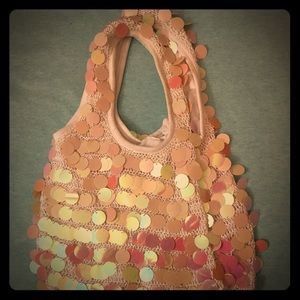 Retro Crochet Sequin Purse
